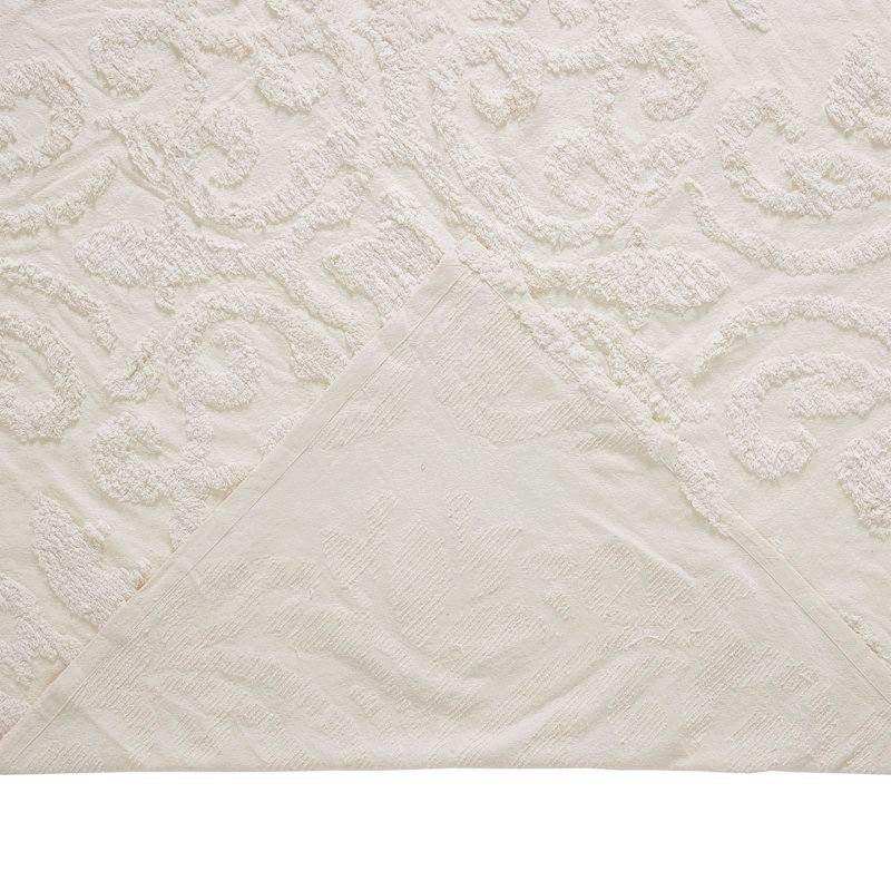 Full Size 100-Percent Cotton Chenille 3-Piece Coverlet Bedspread Set in Ivory