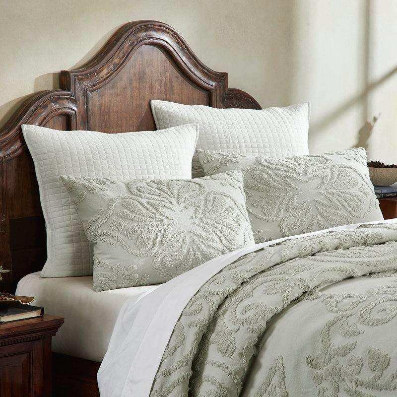 Full Size 100-Percent Cotton Chenille 3-Piece Coverlet Bedspread Set in Sage
