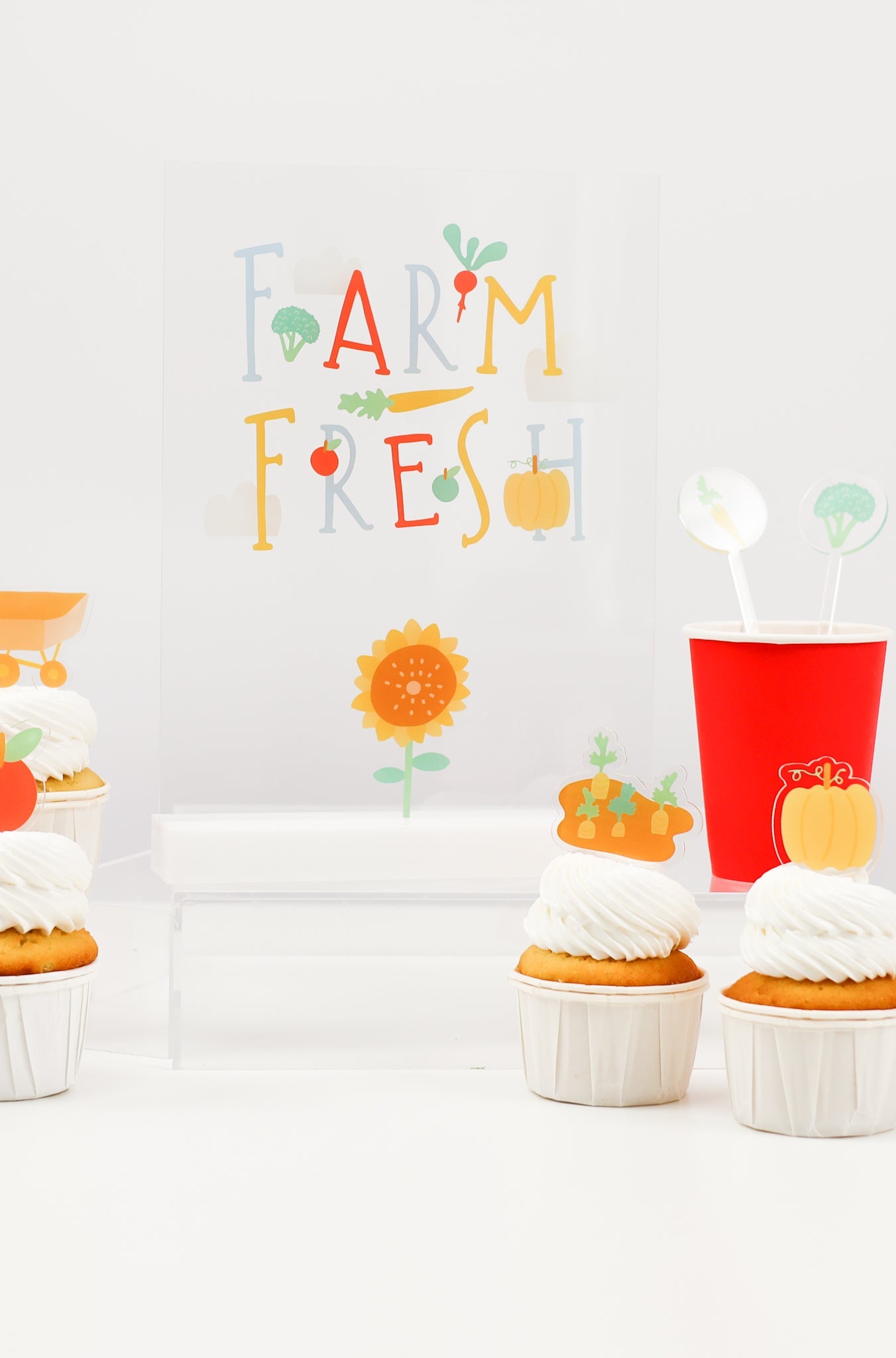 Farm Fresh Acrylic Table Top Sign