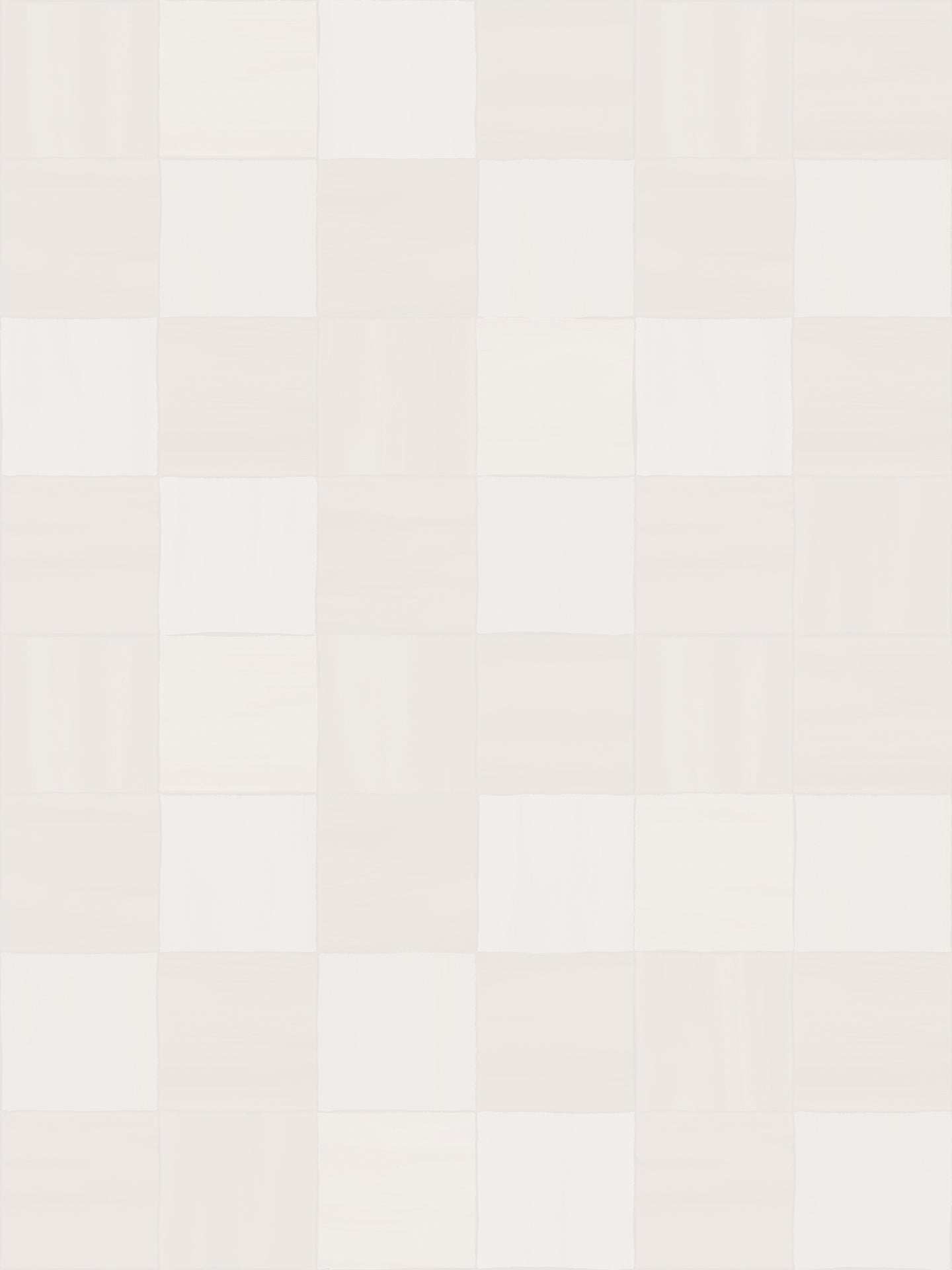 Zellige Wallpaper, antique white