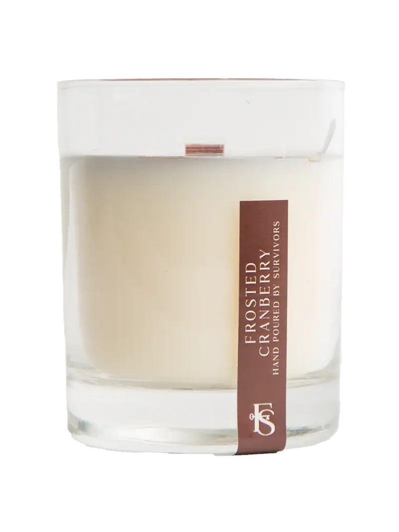 Frosted Cranberry 7.5 oz Wooden Wick Candle