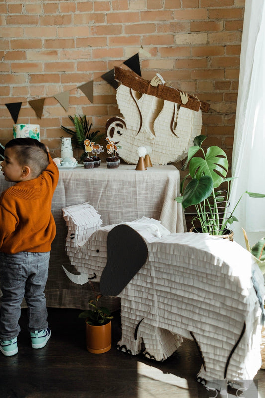 Grand Elephant Piñata - A Majestic Touch to Your Safari Adventure Party!