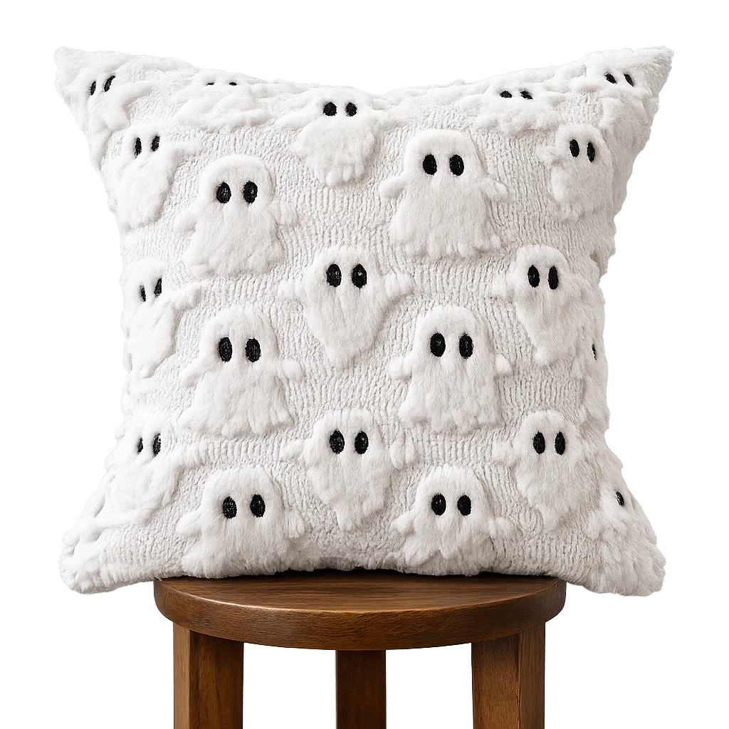 Spooky Ghost Pillow Cover