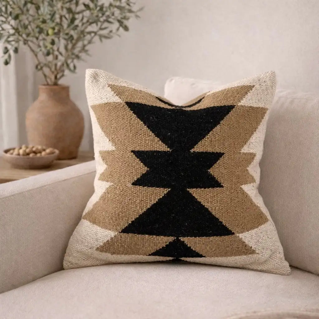 Montana Pillow Cover – Neutral Modern Textured Accent Pillow