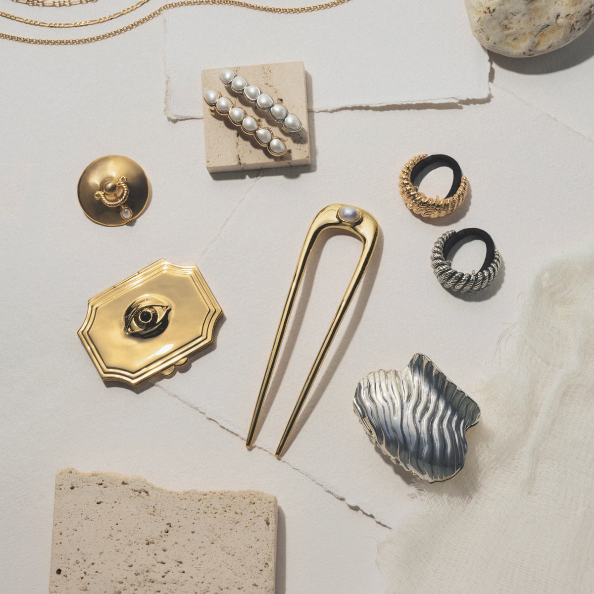 Pearlescent French Hair Pin