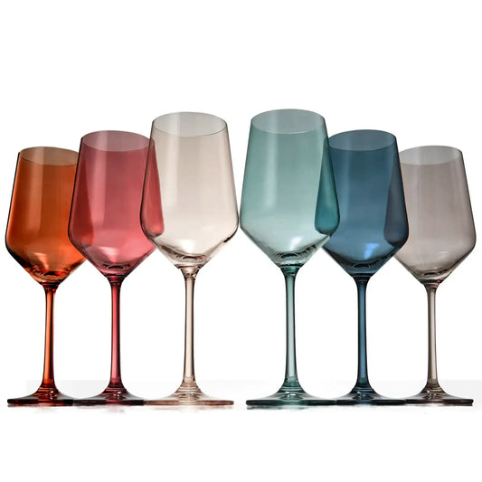 Tonal Stemmed Wine Glassware, Set of 6