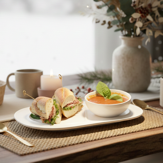 Soup and Sandwich Plate-Set of 4