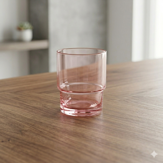 Pink Rock Glass- Set of 4