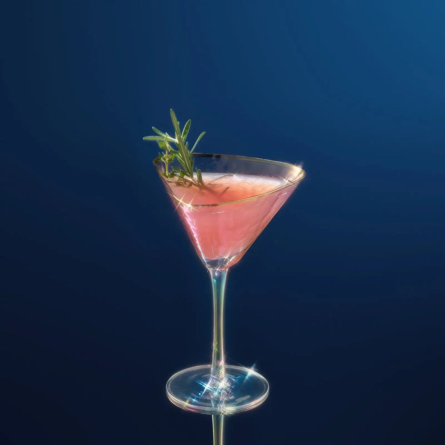 Dulce Martini Cocktail Glassware, Set of 2