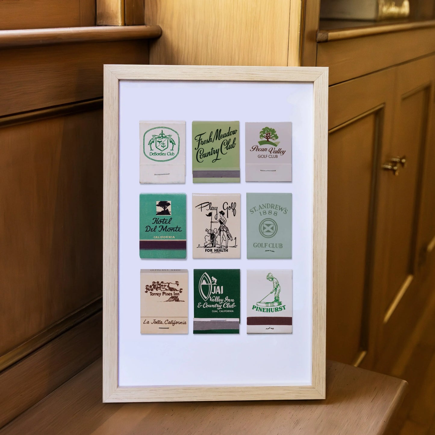 Golf Matchbook Poster