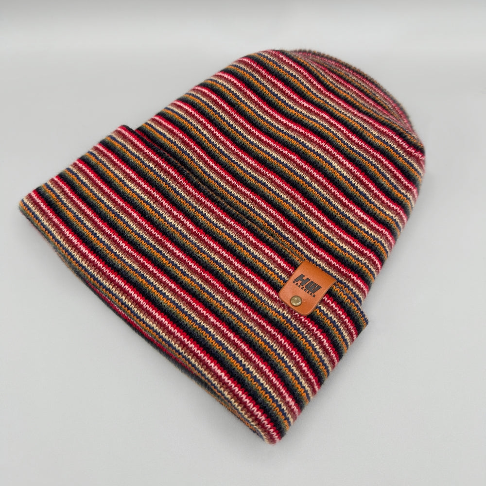 H-Stitch Beanie, Multi Color Knit Winter Hat- Made in USA