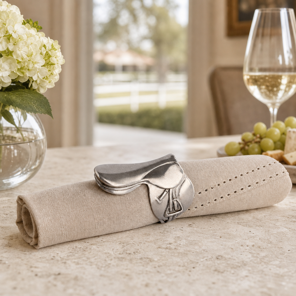 English Saddle Napkin Rings