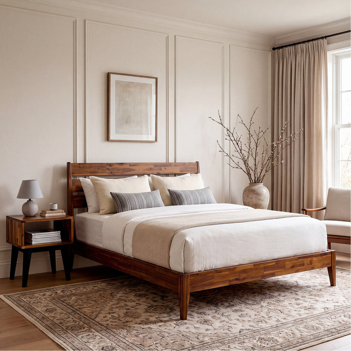 Serena Solid Wood Nightstand