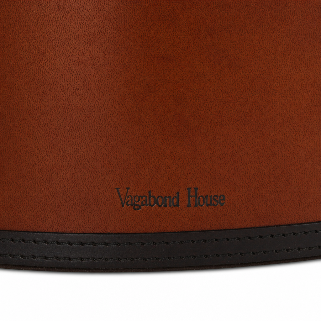 Premium Genuine Leather Equestrian Bit Magazine Basket – Stylish Home and Office Organizer