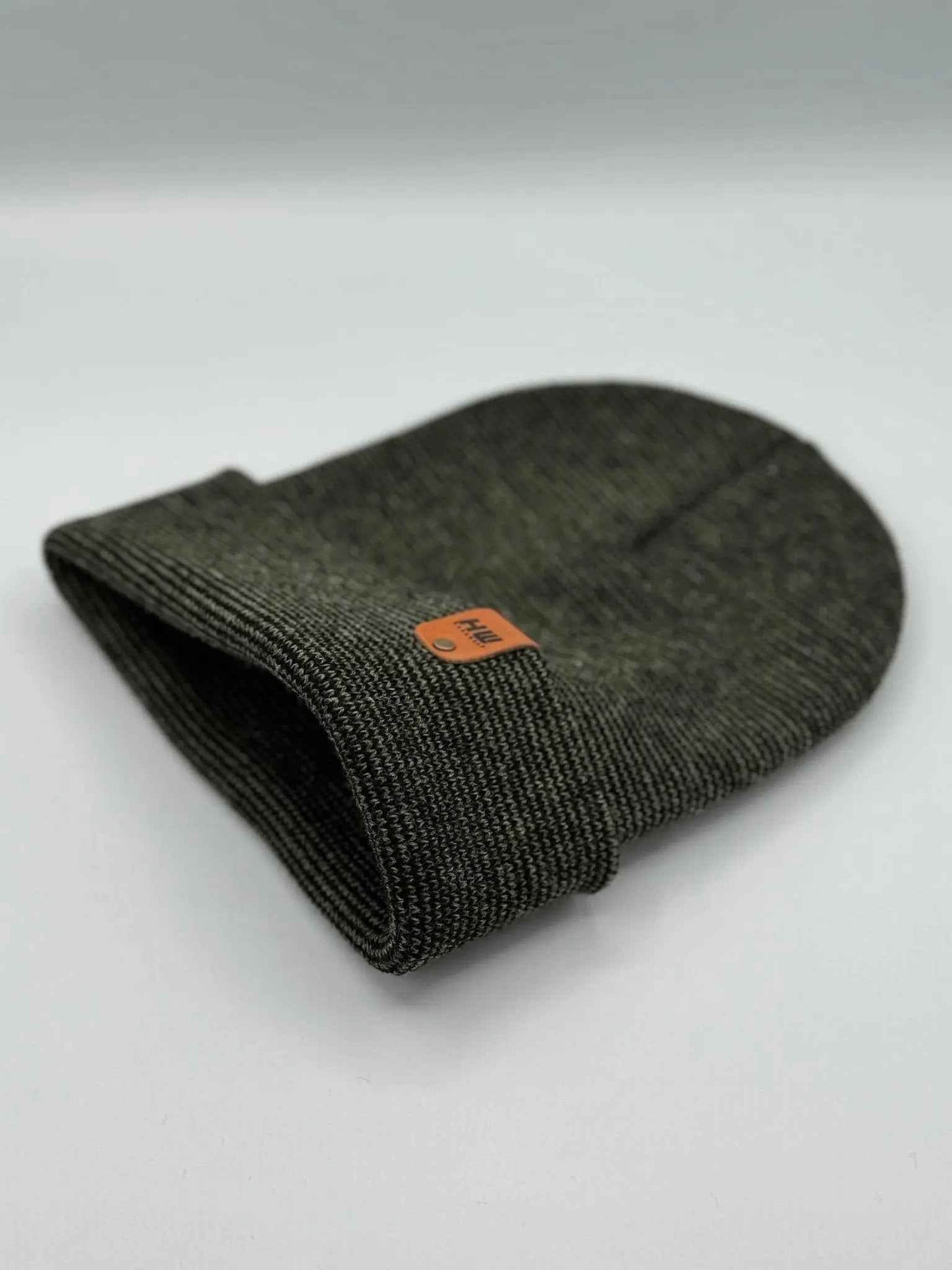 HAAKWEAR Traditional Classic Fusion Cuffed Beanie - Black / Green, Made in USA