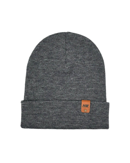 HAAKWEAR Traditional Classic Fusion Cuffed Beanie - Gray / Denim, Made in USA