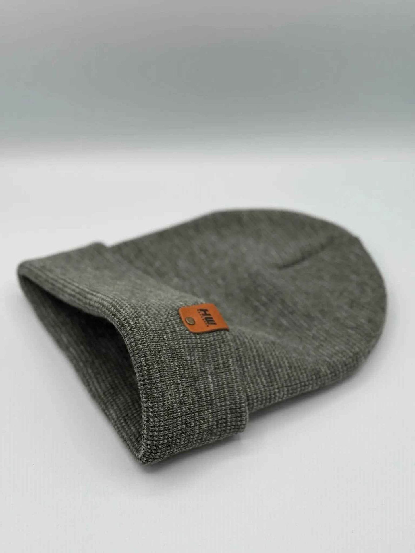 HAAKWEAR Traditional Classic Fusion Cuffed Beanie - Gray / Green, Made in USA