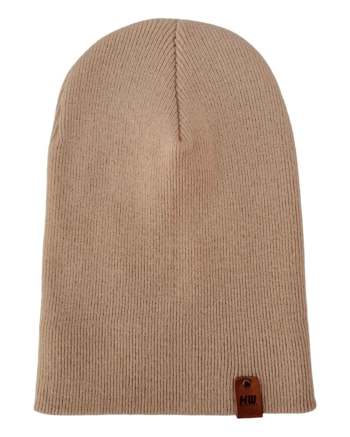 HAAKWEAR Traditional Dune Beige Beanie | Classic Cuffed Knit Hat | Made in USA