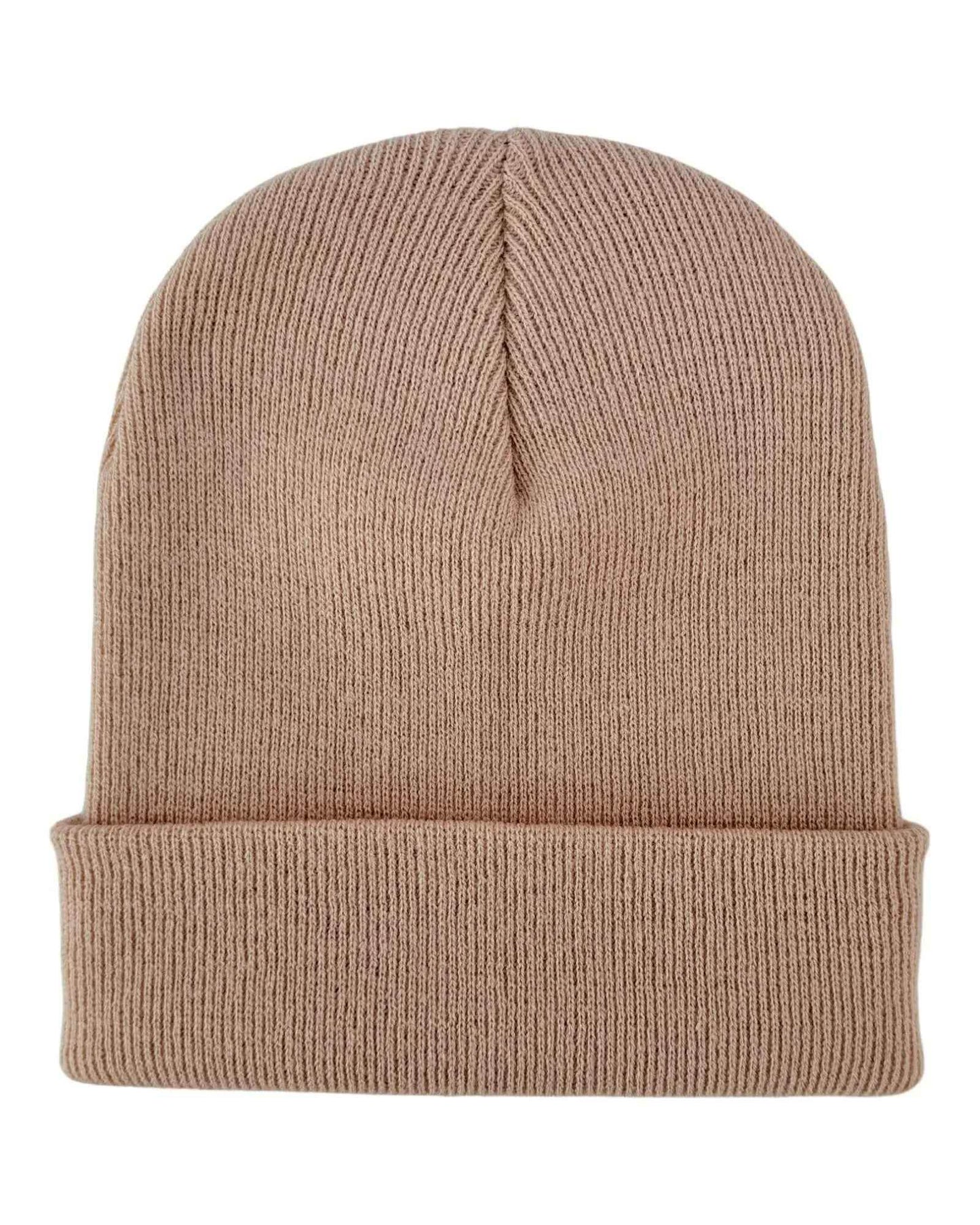 HAAKWEAR Traditional Dune Beige Beanie | Classic Cuffed Knit Hat | Made in USA