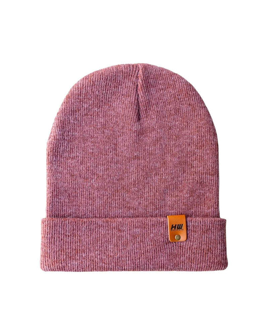 HAAKWEAR Traditional Rusty Burgundy Beanie | Classic Cuffed Knit Hat | Made in USA