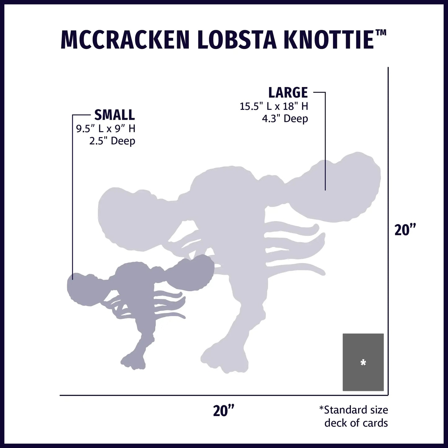 McCraken Lobsta™ Knottie® Plush Dog Toy