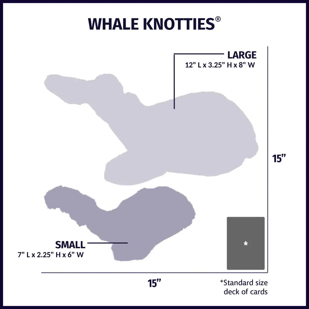 Mobie Whale Knottie® Plush Dog Toy