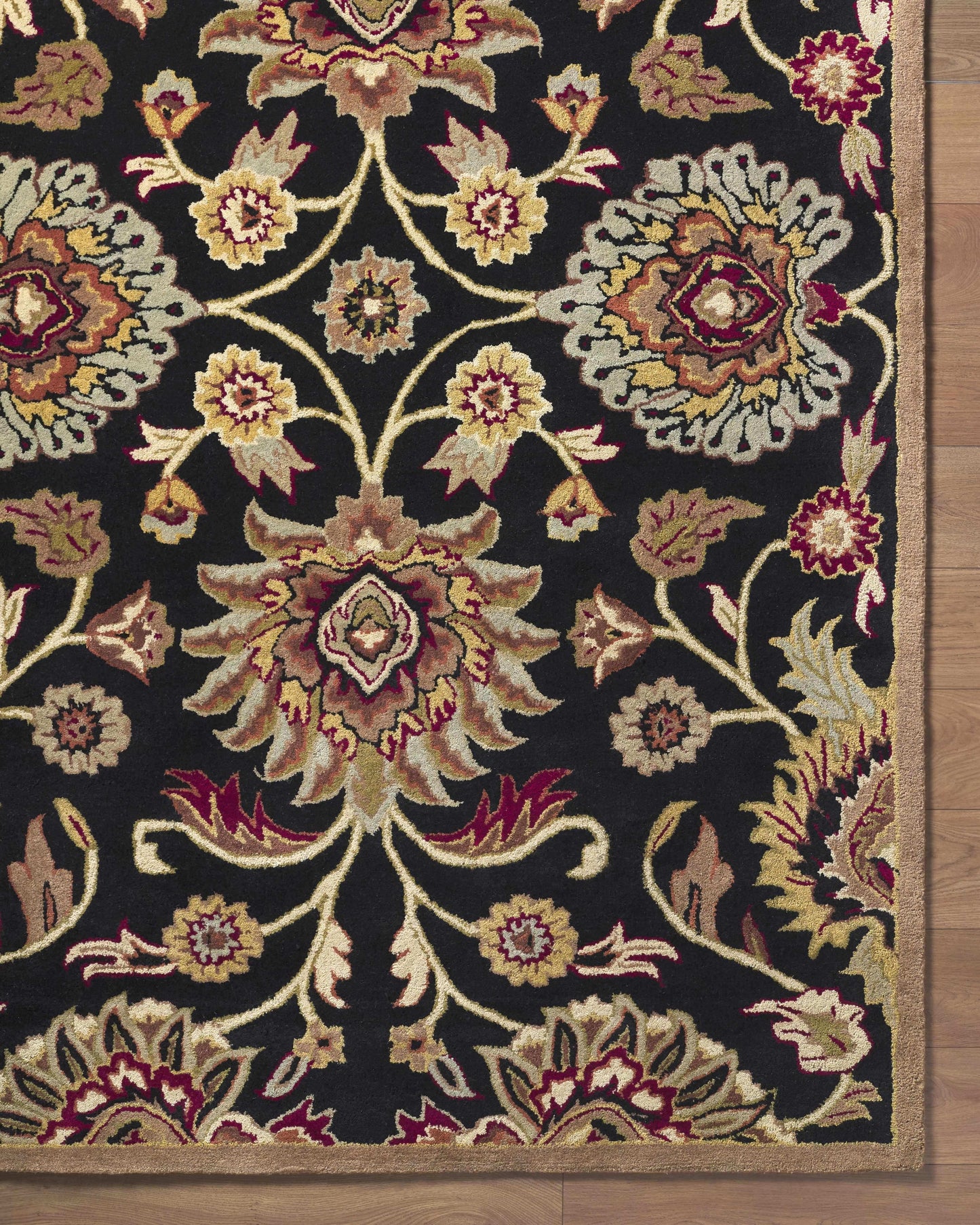 Conesus 1053 Hand Tufted Black Wool Rug