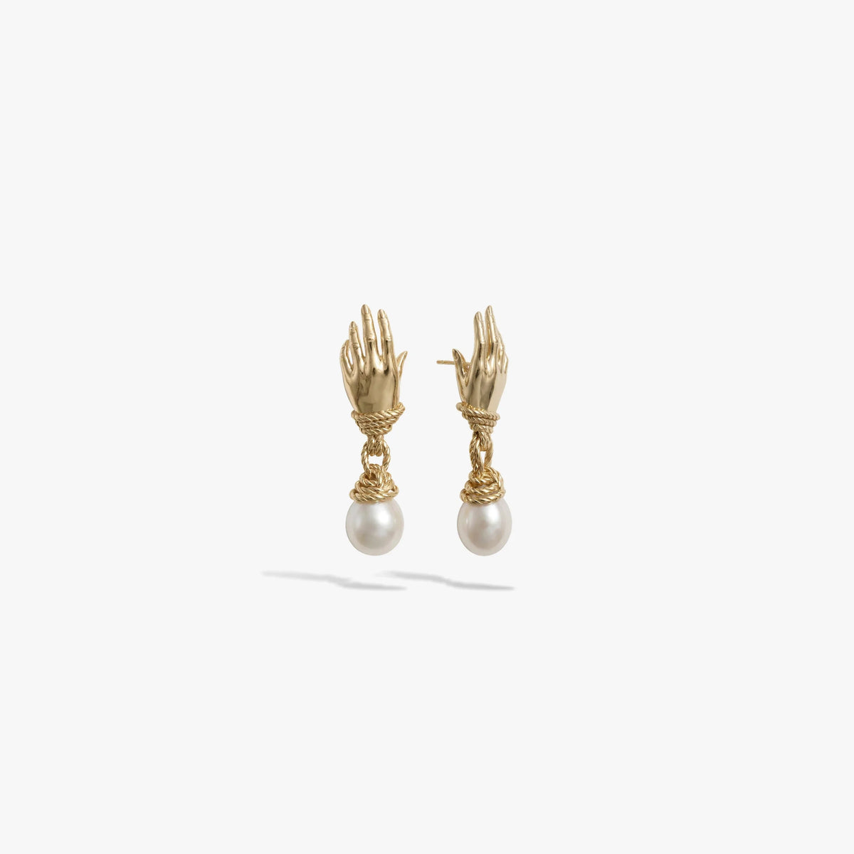 Hands Of Fate Pearl Studs