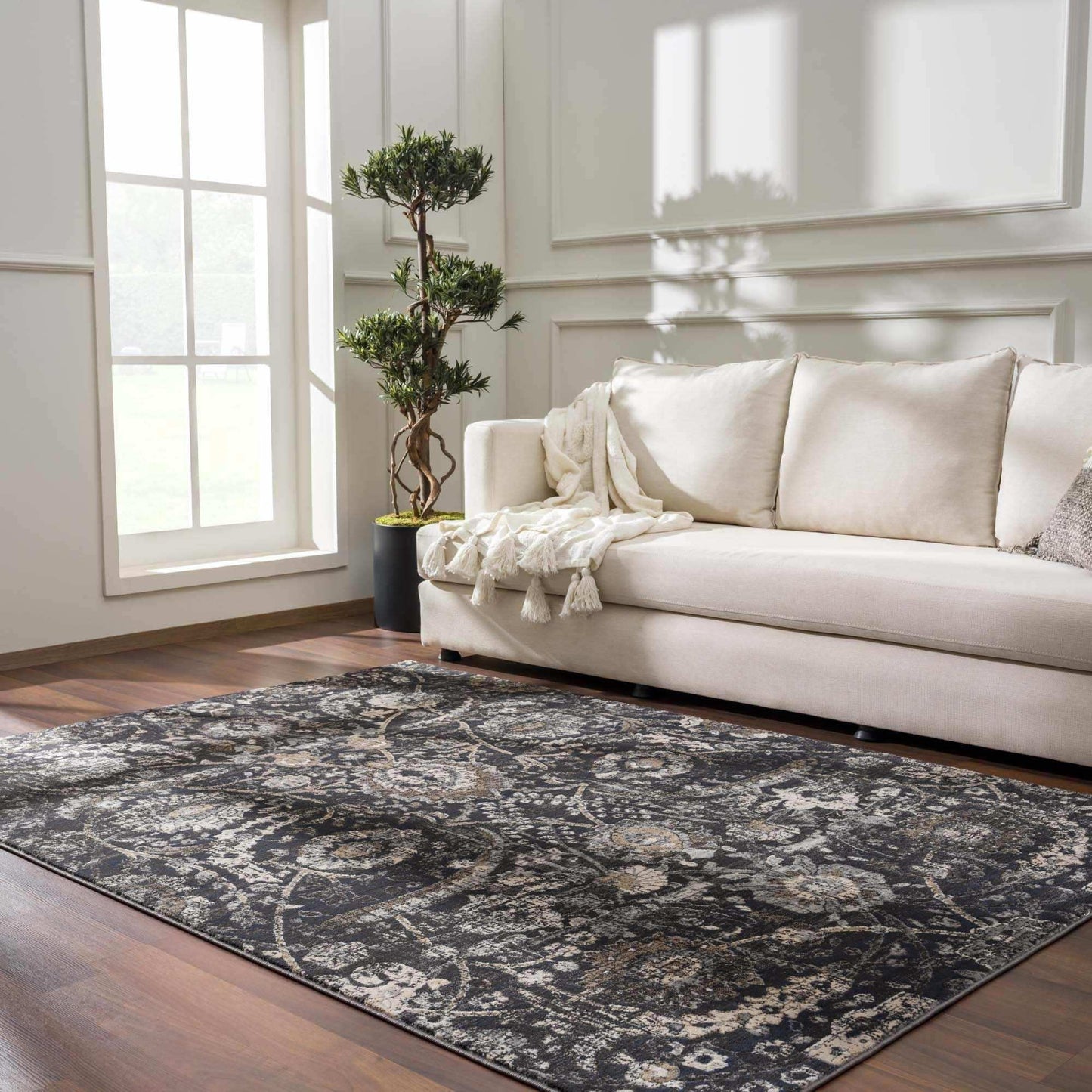 Georgiana Charcoal Area Rug