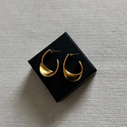 Sofia Gold Twist Hoops