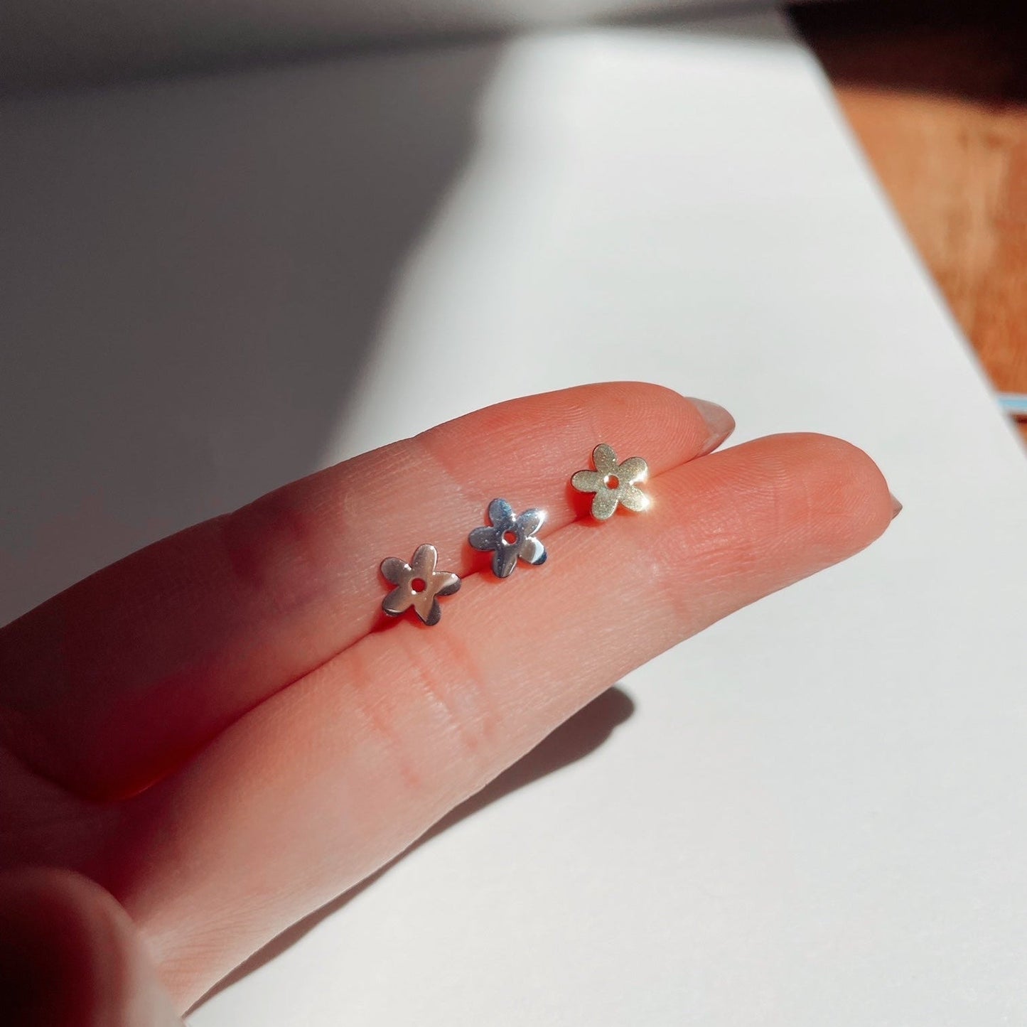 Groovy, funky & fun set- 3 pairs of earring studs