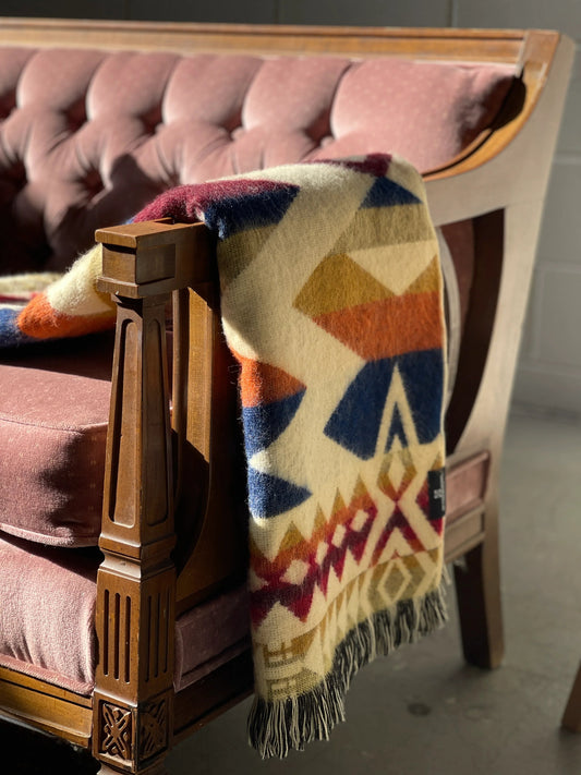 Awa Throw Blanket - Vibrant Autumn