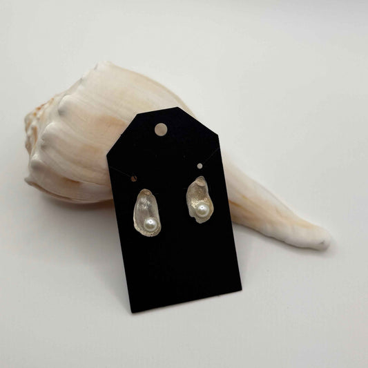 Natural Oyster Shell Earrings