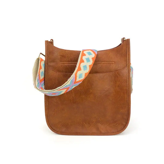 The Sailor | Zippered Crossbody Bag (Brown) - Pick Your Strap