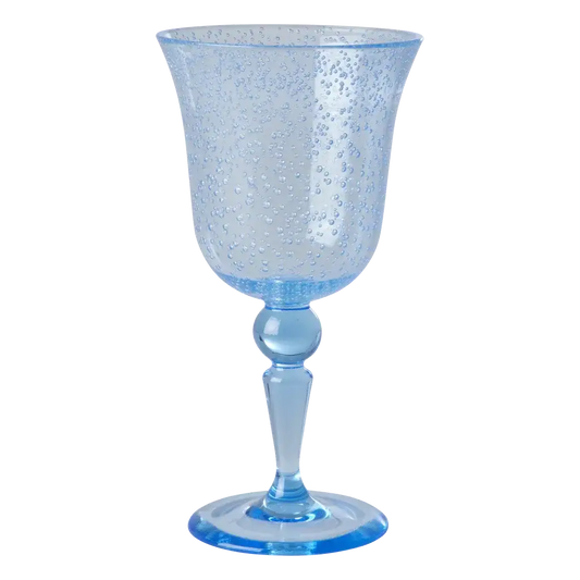 Acrylic Wine Glass - Mint - Bubble Design