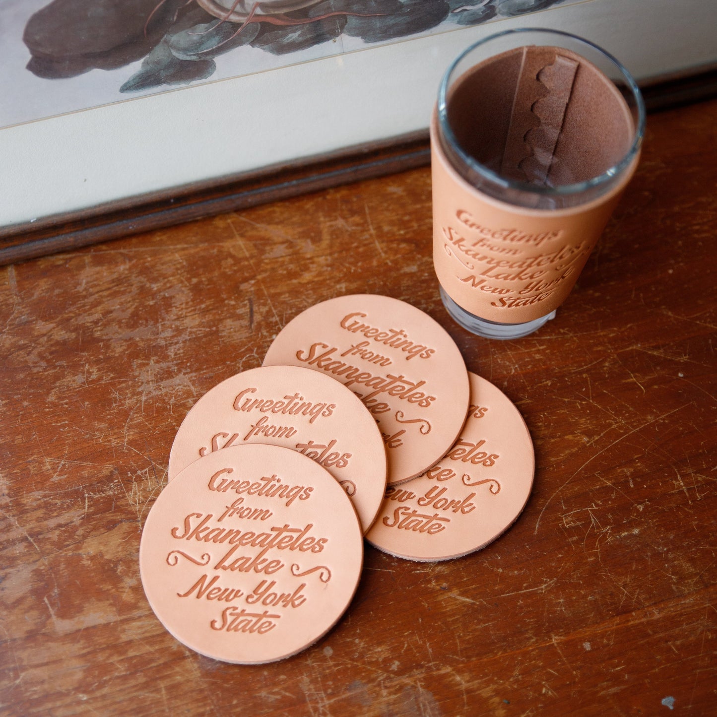 Leather Coasters - USA Made