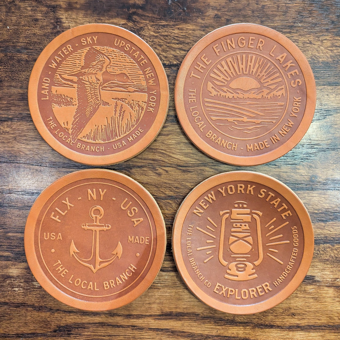 Leather Coasters - USA Made