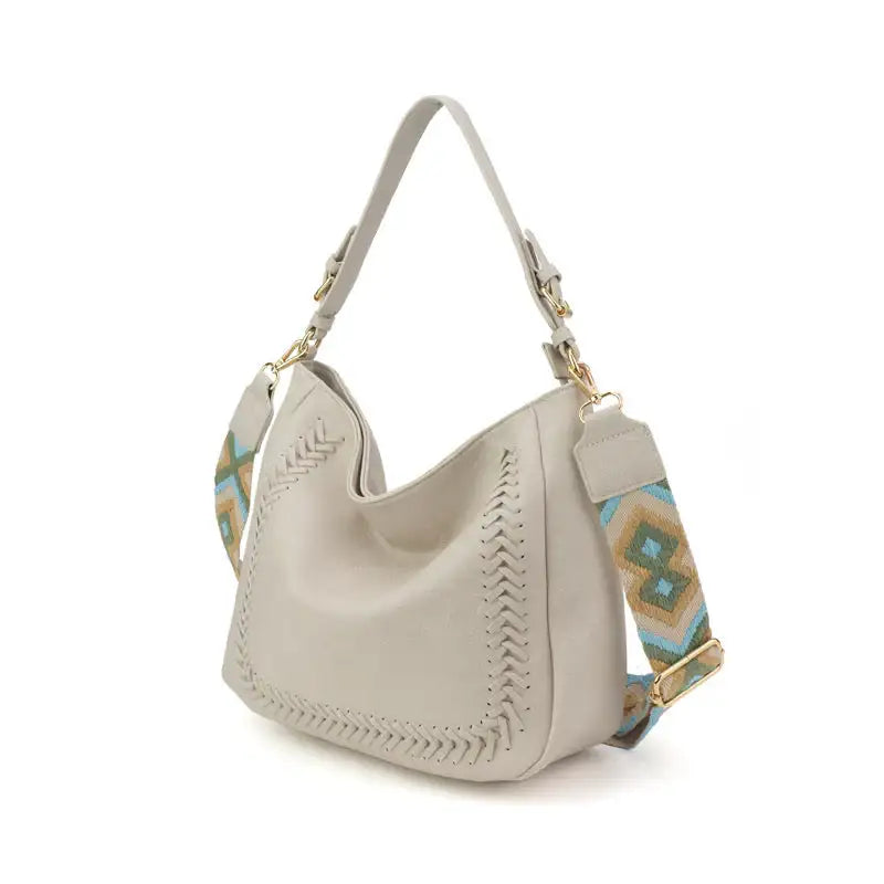 The Harper | Cross Stitch Messenger Bag