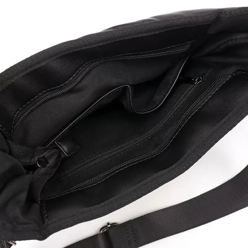 The Carina Puffer Crossbody - Black