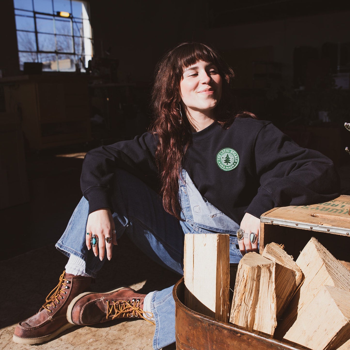 New York Pine Tree Heavyweight Sweatshirt  - USA Made