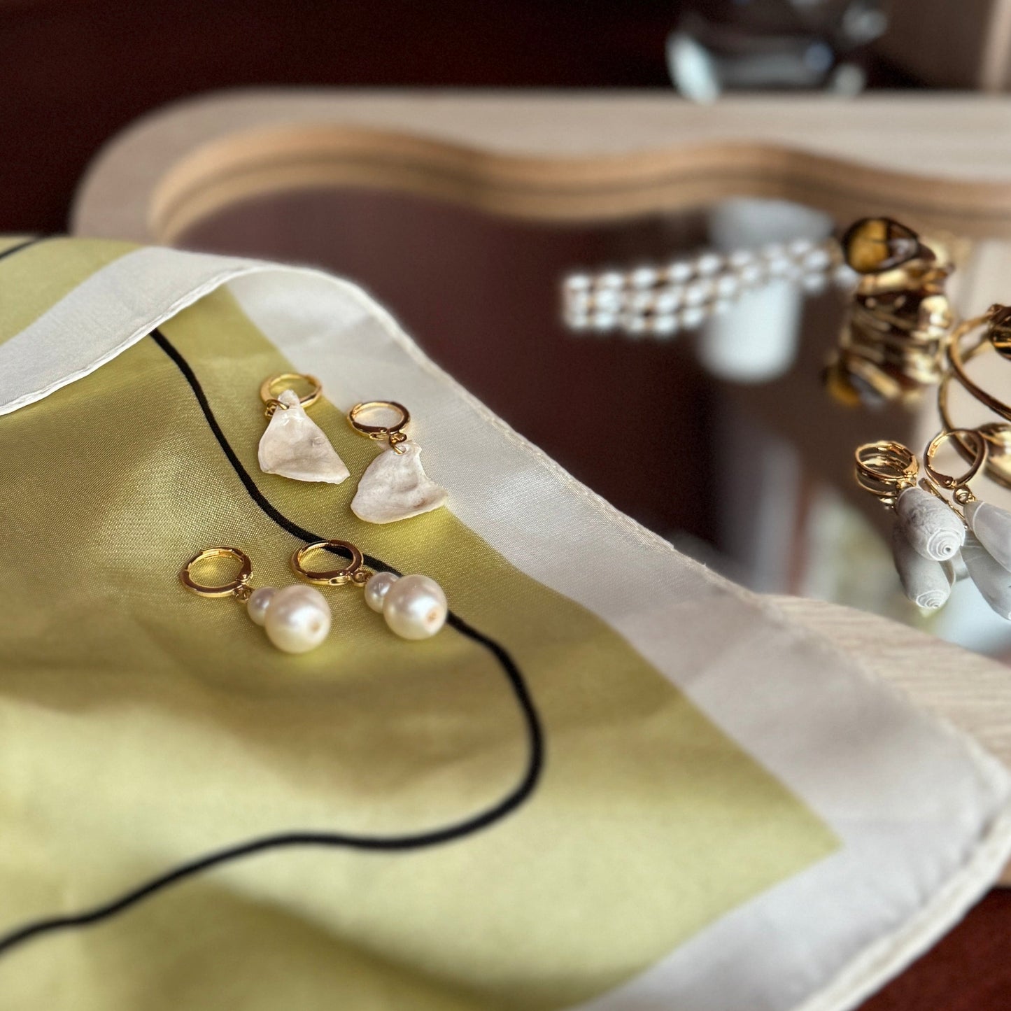 Bailey Shell Hoop Earrings