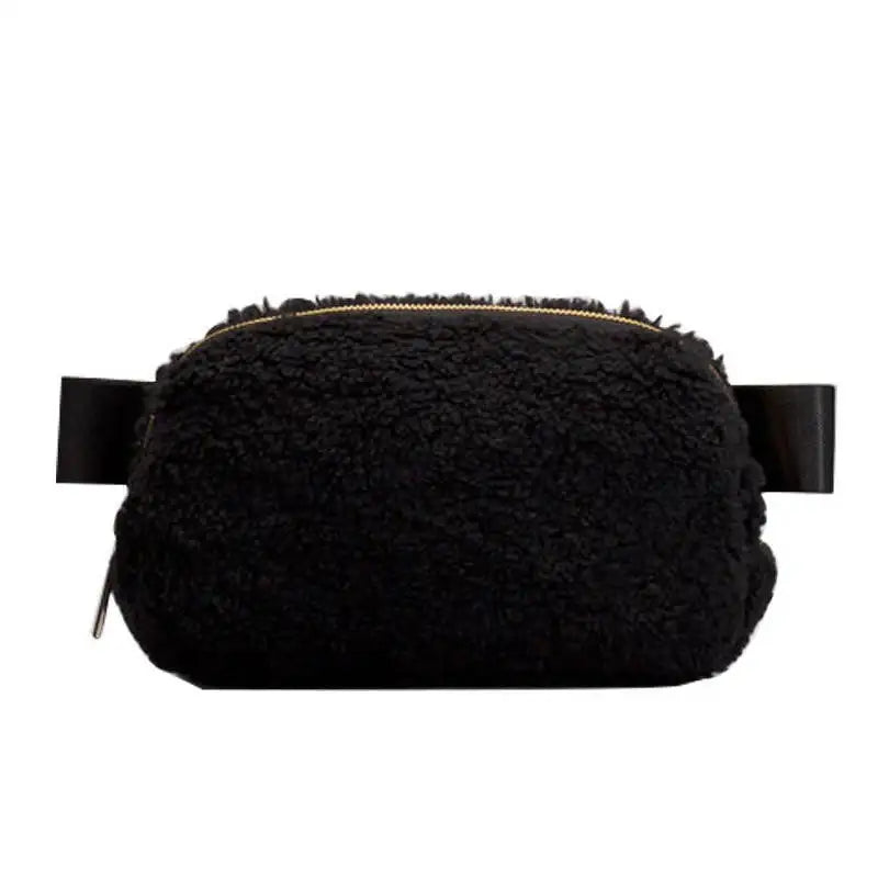 The Lennon Sherpa Belt Bag, Sling Bag, Waist Bag | Black