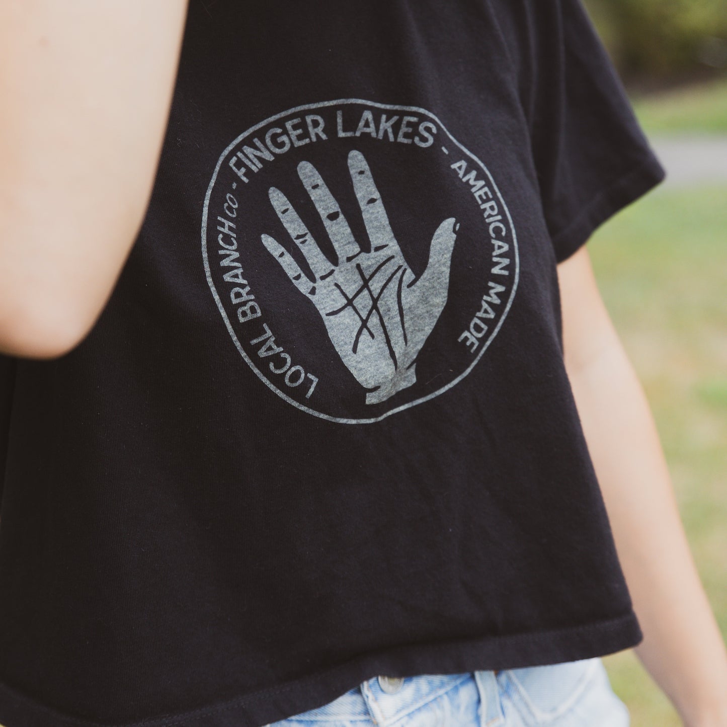 Finger Lakes Cropped Tee - USA Made