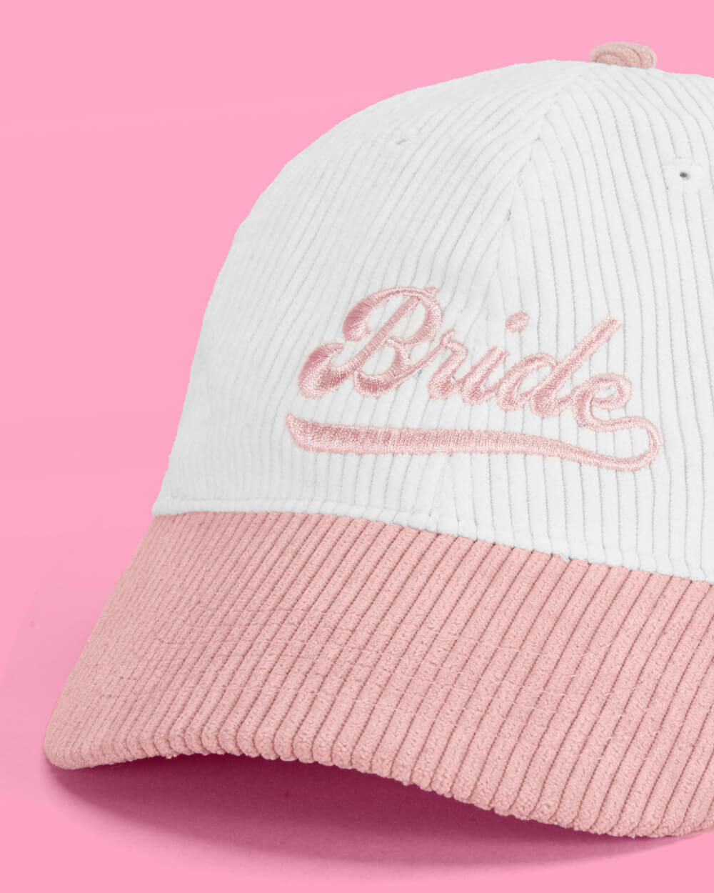 Team Bride Hat - embroidered corduroy hat