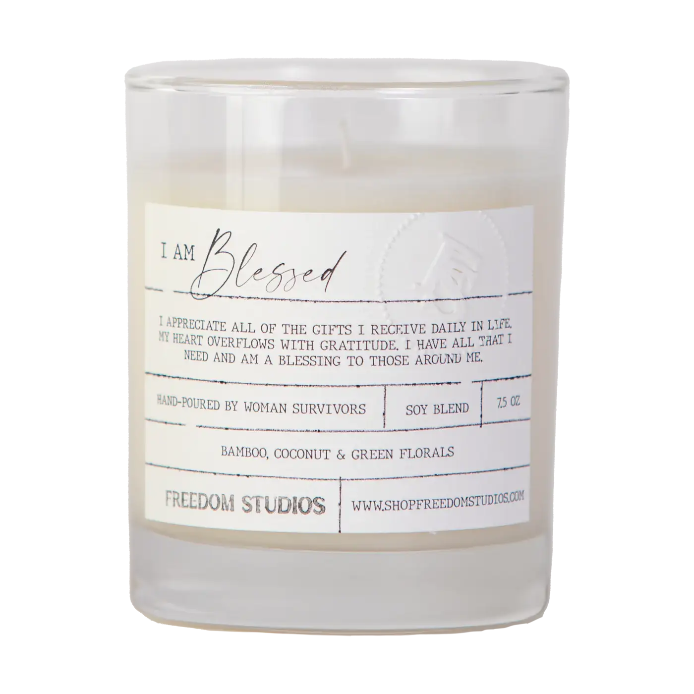 I AM Blessed 7.5 oz Candle