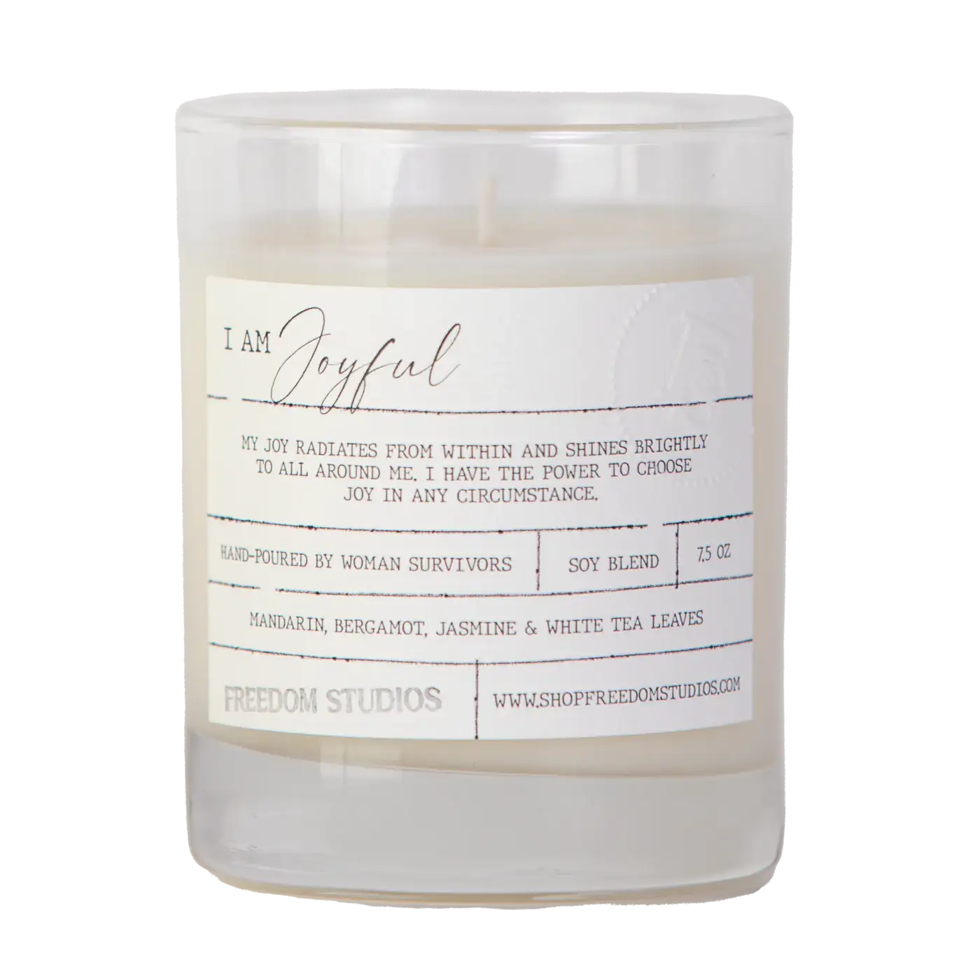 I AM Joyful 7.5 oz Candle
