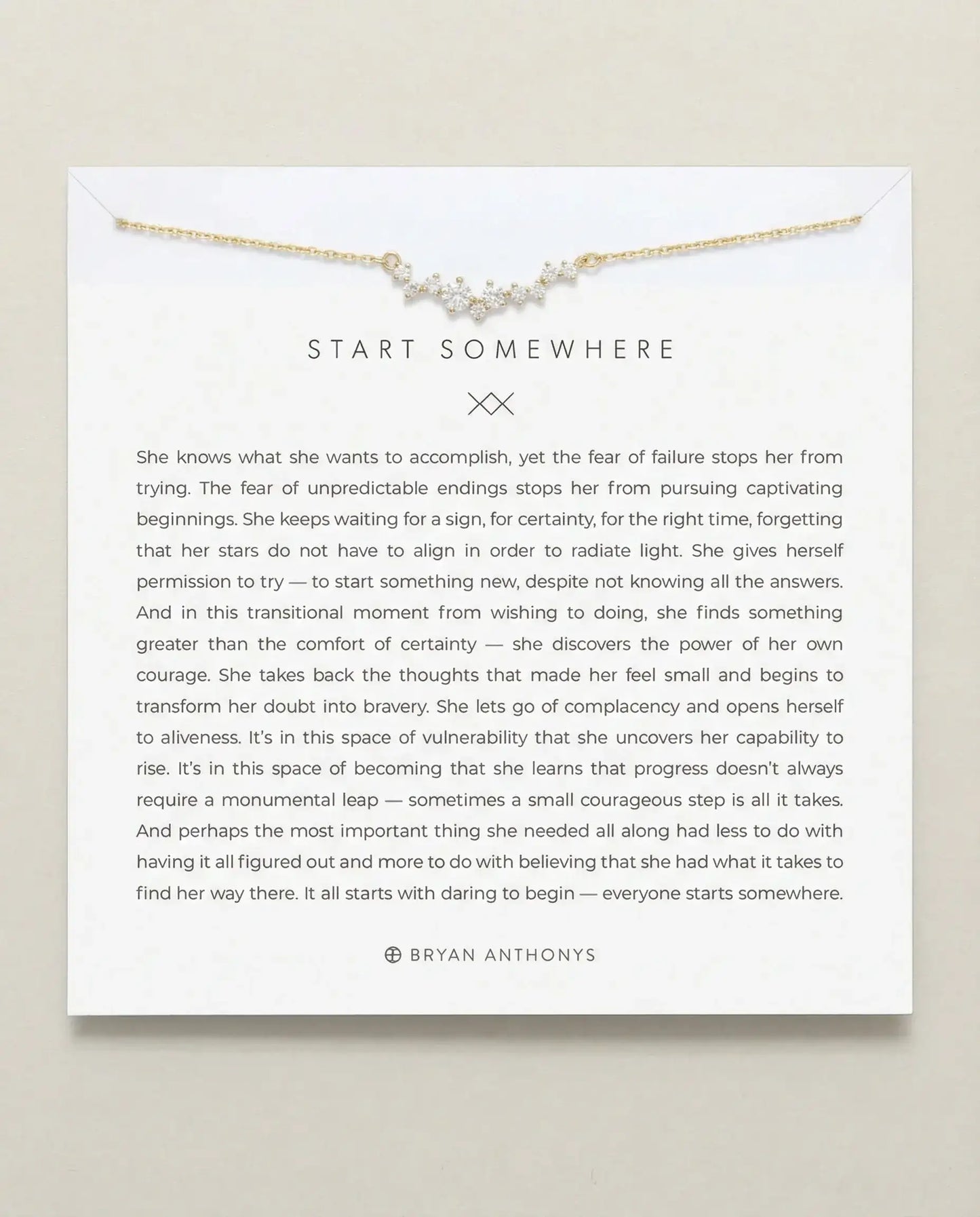 Start Somewhere Necklace