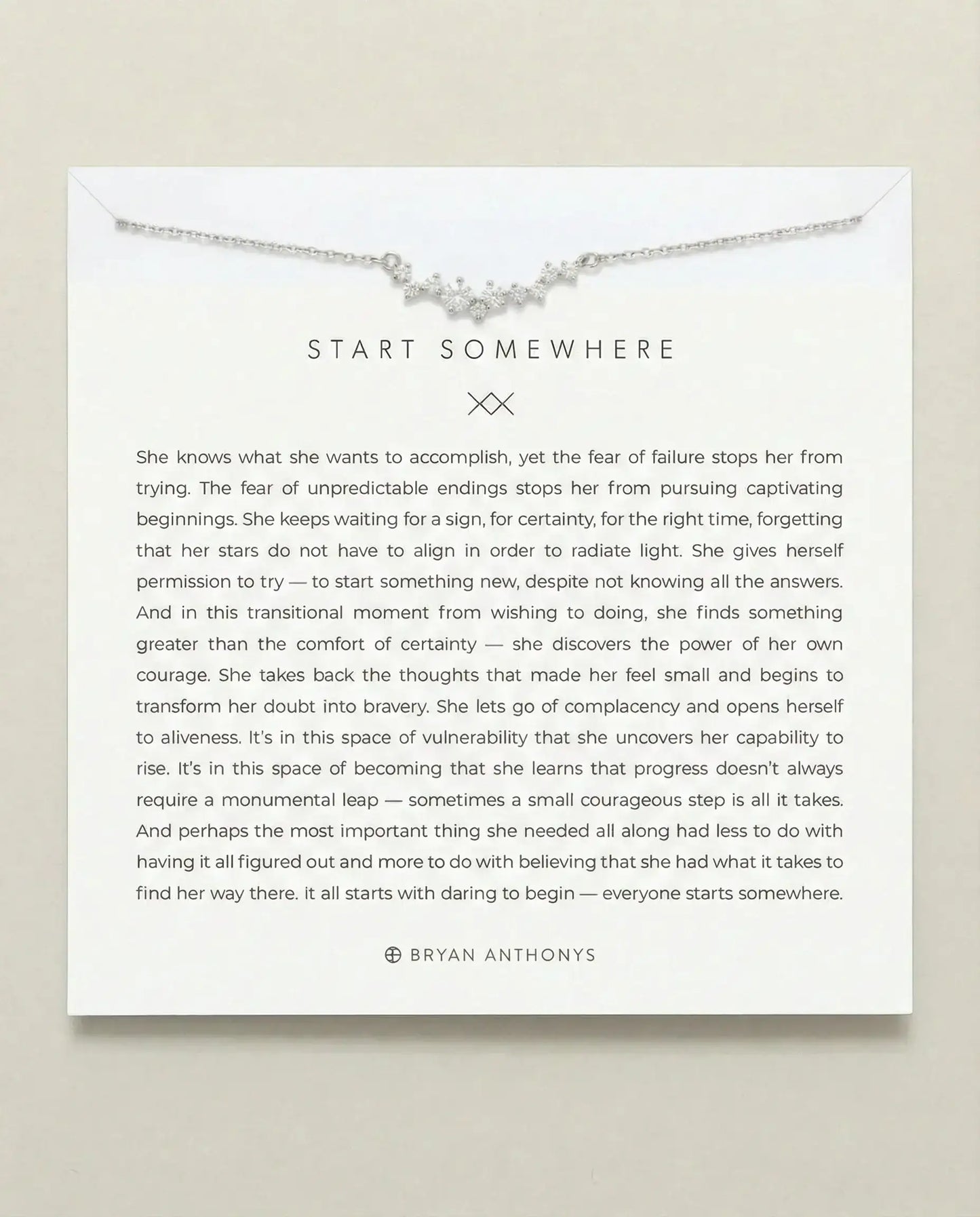 Start Somewhere Necklace
