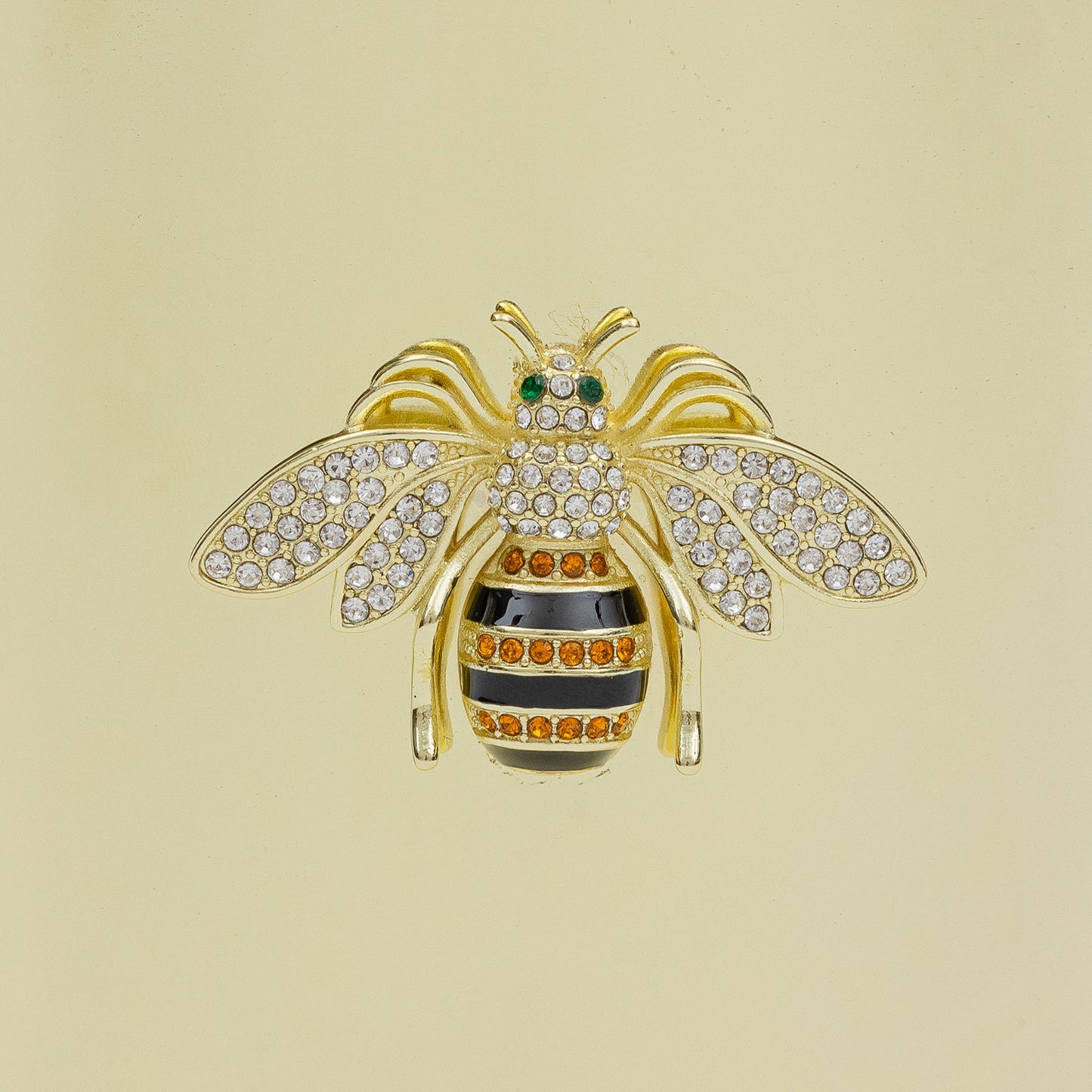 Stripey bee pot, large