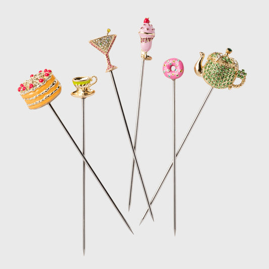 Garden party cocktail picks